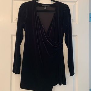 NWOT White House Black Market Velvet Shirt